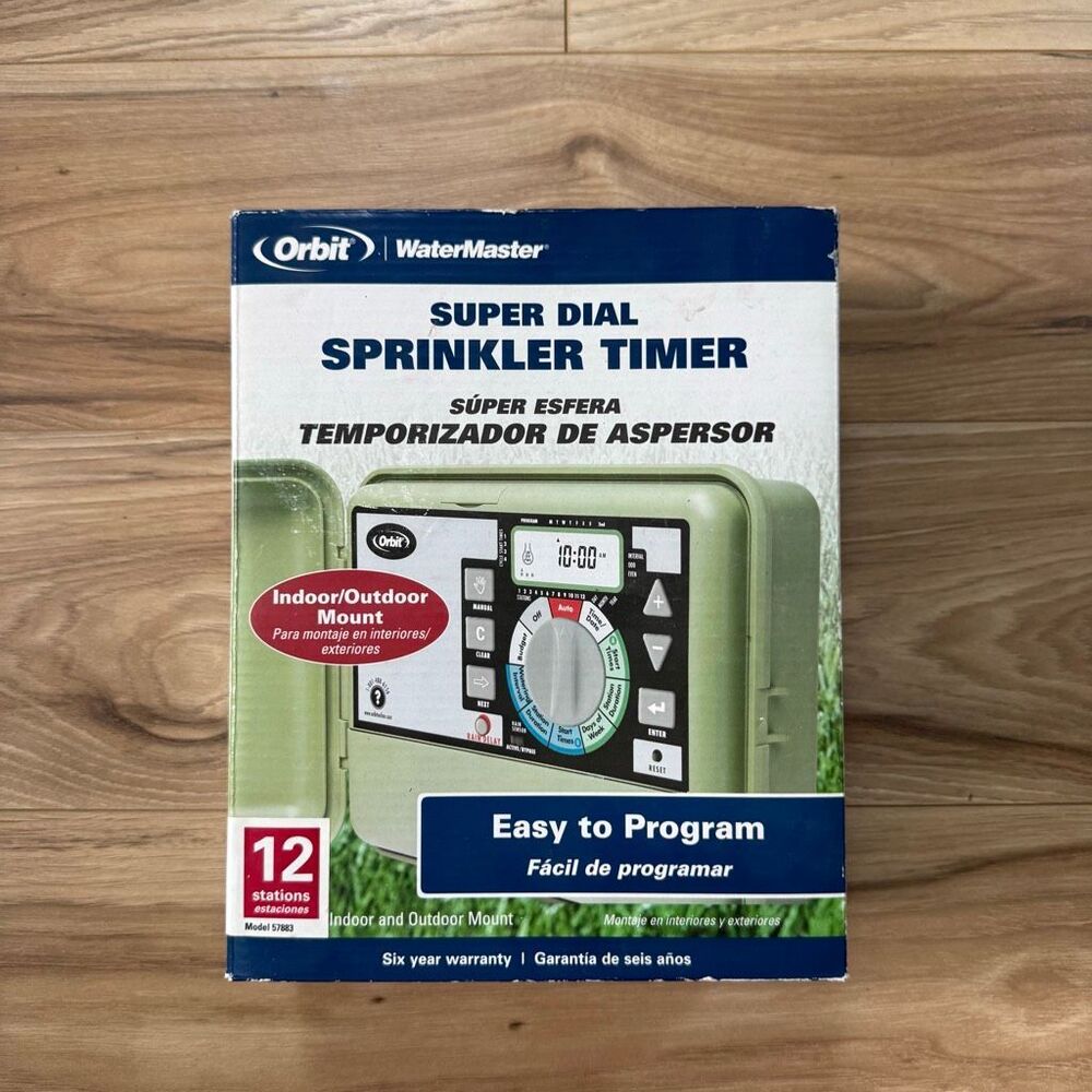 NIB Orbit 57881 SuperDial 6 Station Sprinkler Timer Controller